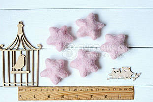 Вовняні серця і зірочки