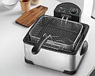 Фритюрниця Clatronic FR 3195 — 4 л, 2000 Вт, 3 кошики, нержавіюча сталь, фото 9