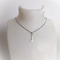 Подвеска руна Эйваз из нержавеющей стали. Руна защиты и выдержки