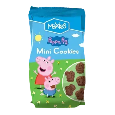 Печиво-міні дитяче Свинка Пеппа Maxies Mini Cookies Peppa Pig 100 г, фото 1