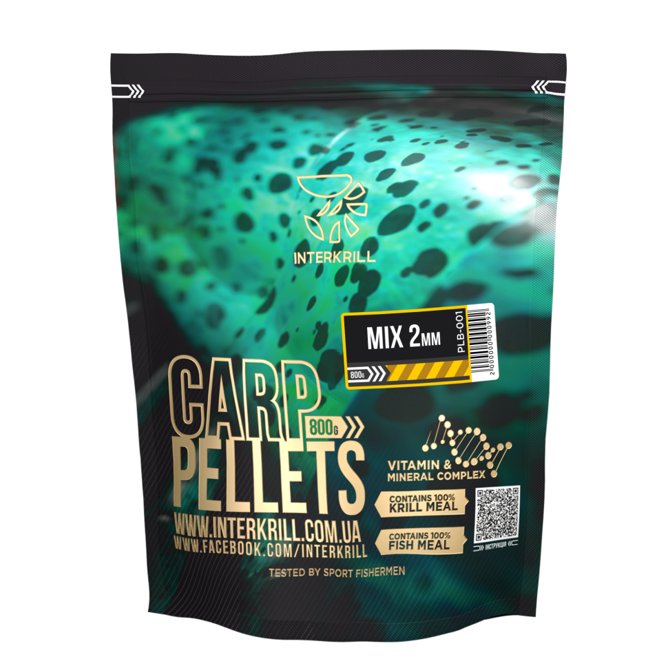 Пеллетс Interkrill Krill Mix 2 мм 800г