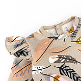 Боді-сукня для дівчинки зкрильцями та повʼязкою у пірʼїнках Feathers, фото 2