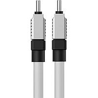 Кабель Baseus CoolPlay Series Fast Charging Cable Type-C to Type-C 100W (CAKW000202) 1m White, фото 7