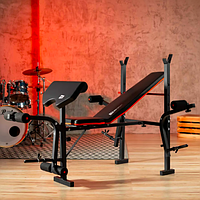 Лава HS-1055 Pro спортивна багатофункціональна лавка тренувальна складна для жиму силова для спорту