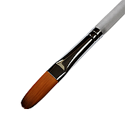 Довгий плоский синтетичний пензлик Котячий Язик GrimMaster Filbert #6 - Cat Tongue