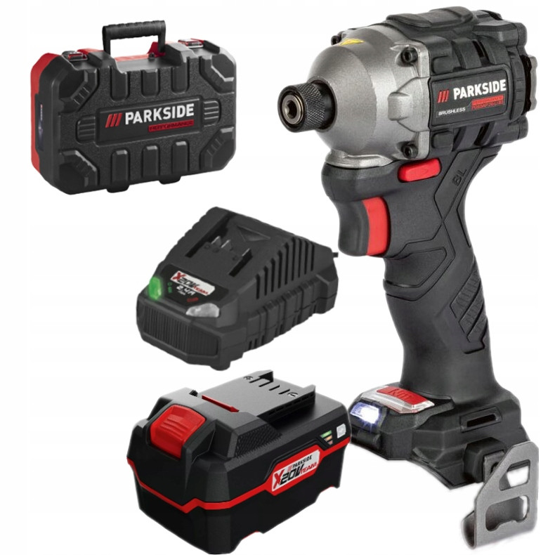 Ударний гайковерт PARKSIDE PERFORMANCE 226 Нм + акумулятор 4 год + зарядний пристрій, фото 1