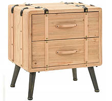 Тумба приліжкова в ретро стилі з ялини 50 х 35 х 57 см