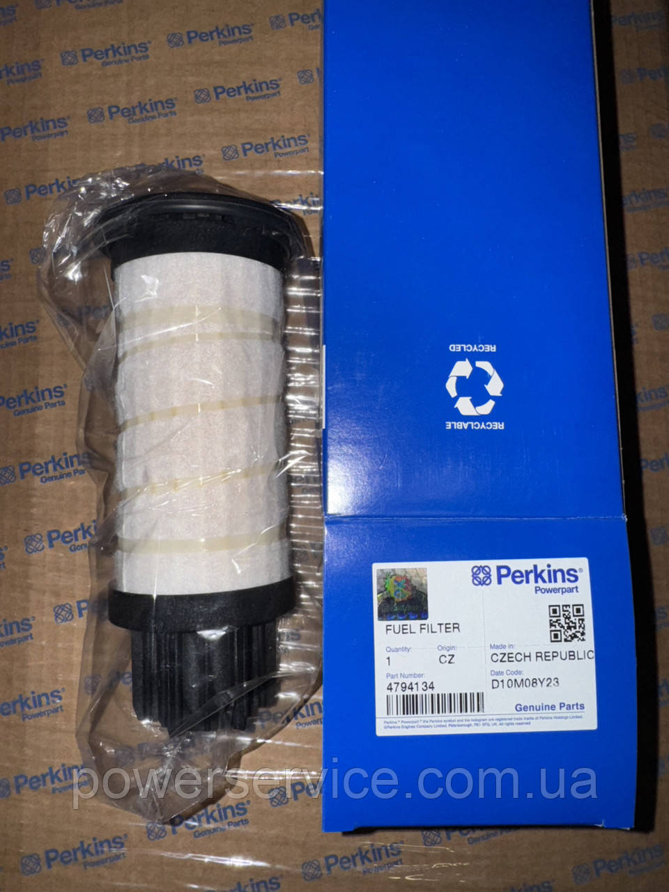 Оригінальний паливний фільтр 4794134,3636686 Perkins,Перкінс