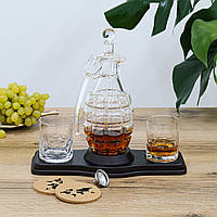 Набір для віскі Граната графін 850 мл та 2 склянки 300 мл