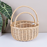 Кошик плетений круглий натуральний великий 36 см (6077-3) DZ