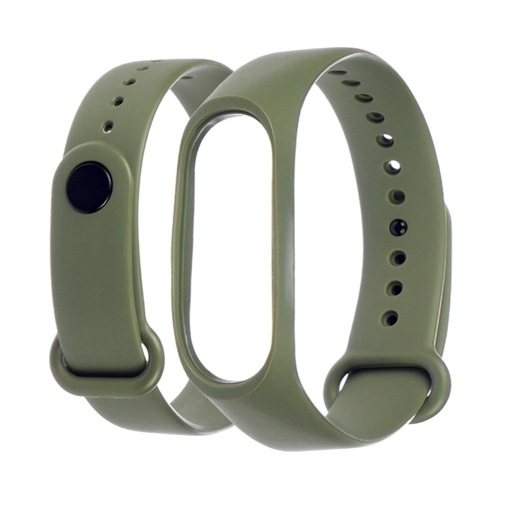 Ремінець силіконовий для Xiaomi Mi Band 3/ 4 17 темно-зелений