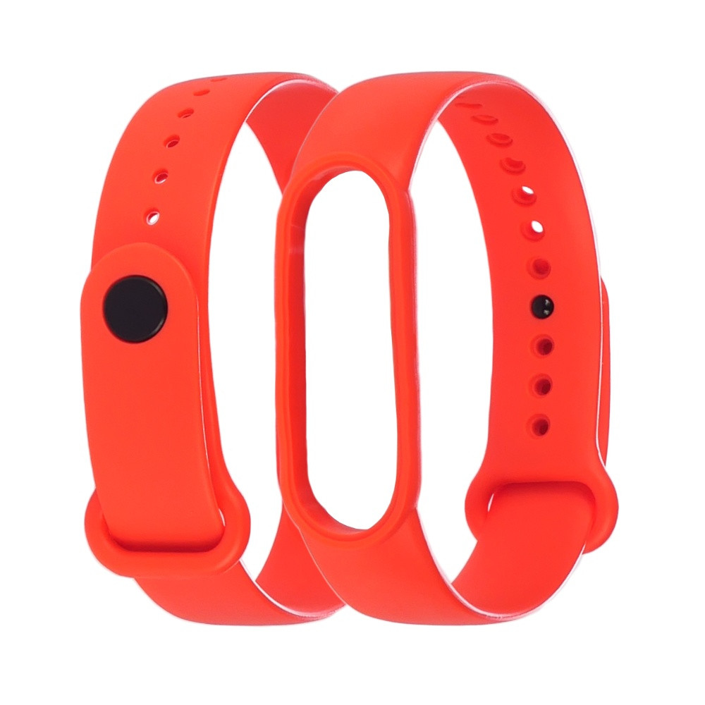 Ремінець силіконовий для Xiaomi Mi Band 5/6 колір 03 жовтогарячий