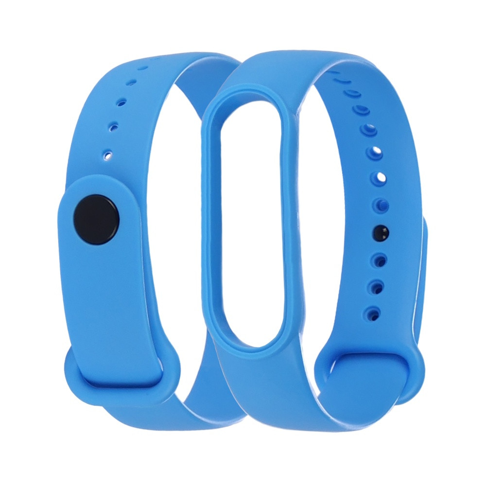 Ремінець силіконовий для Xiaomi Mi Band 5/6 кольорів 14 світло-блакитний