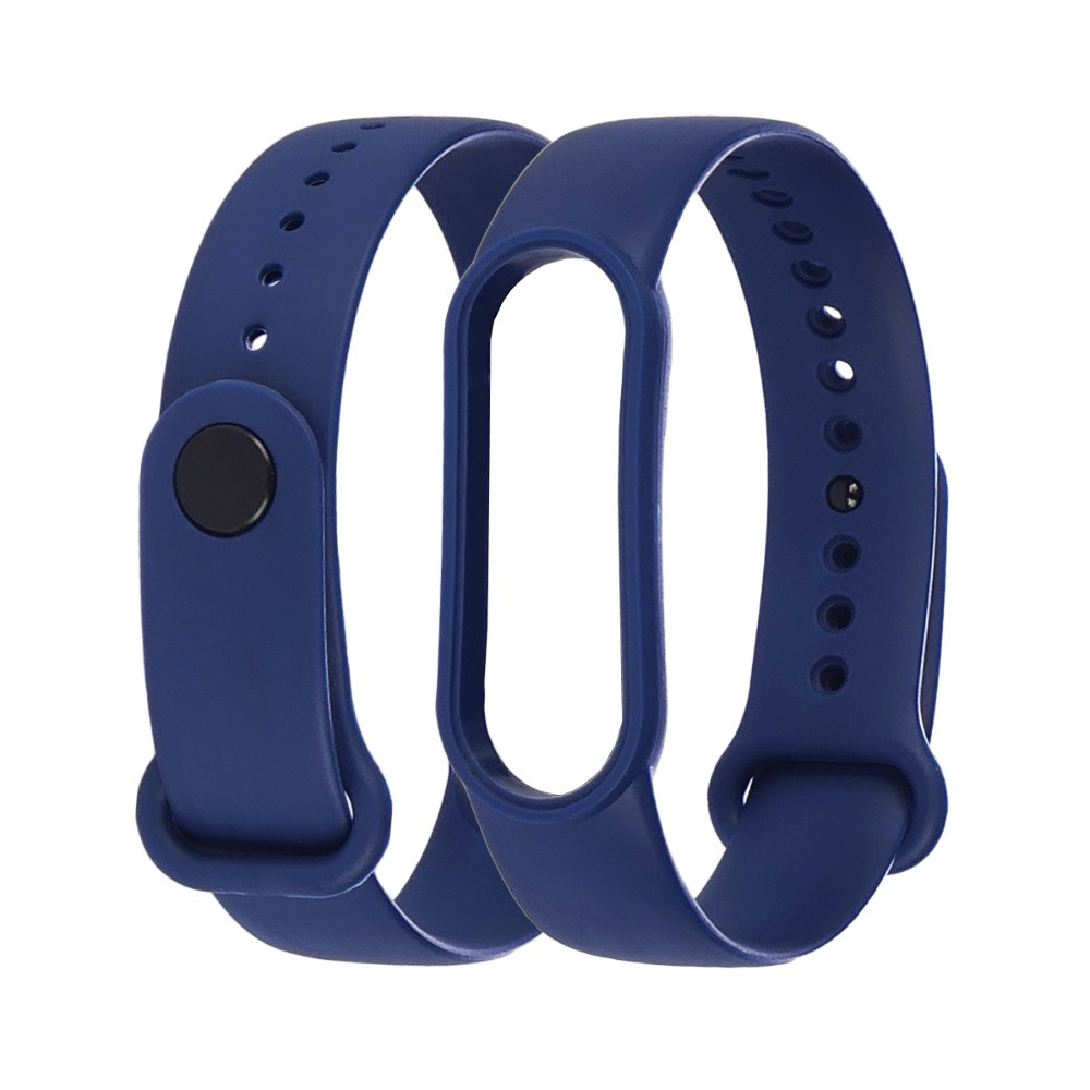 Ремінець силіконовий для Xiaomi Mi Band 5/6 кольорів 18 сапфіровий