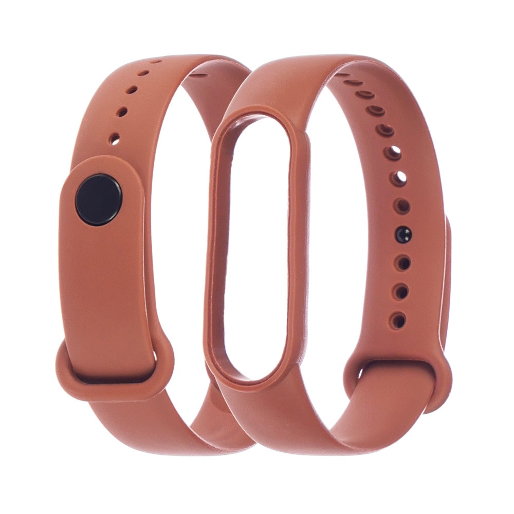 Ремінець силіконовий для Xiaomi Mi Band 5/6 кольорів 23 коричневий
