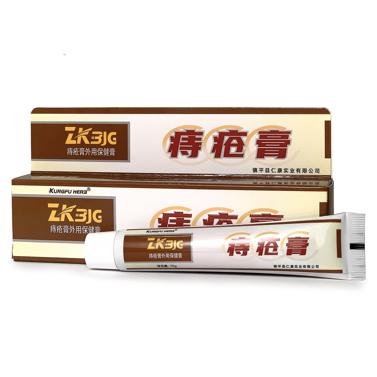 Китайський мускусний крем від геморою Kungfu Herb "Huatuo Piles Cream" антигеморойна мазь (25 г)