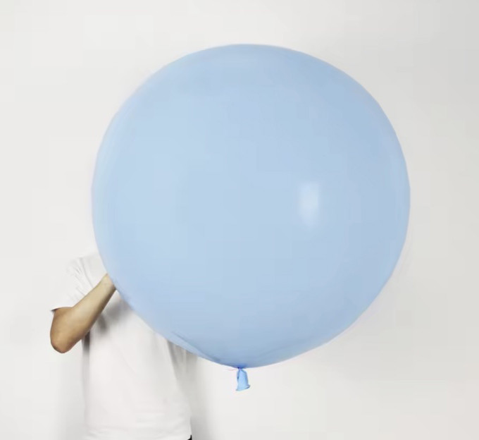 Велика Повітряна Куля Latex Balloon 36 дюймів 90 см Блакитний Пастельний (00419), фото 1