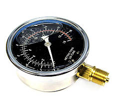 Популярний! Манометр для преса гідравлічного 10 тон з олієллю (TY10003) — Найкраща якість тільки на