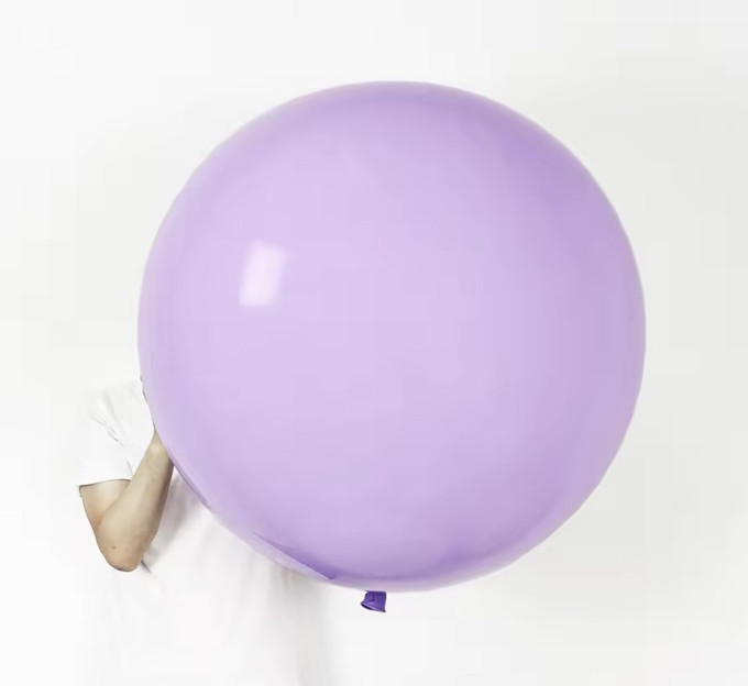 Великий Повітряна Куля Latex Balloon 36 дюймів 90 см Бузковий Пастельний (00431)