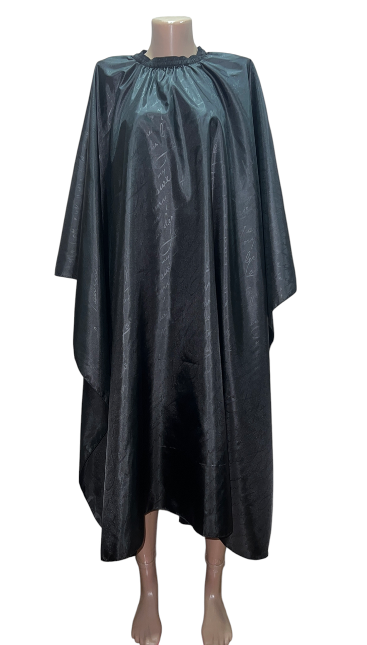 Пеньюар перукарський чорний PROFLINE поліестер (145×145 см) – Накидка для стрижки/фарбування. Арт B1456, фото 1