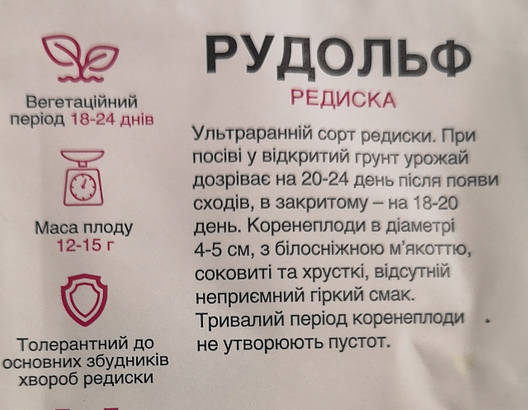 Редиска Рудольф 2 г, фото 3