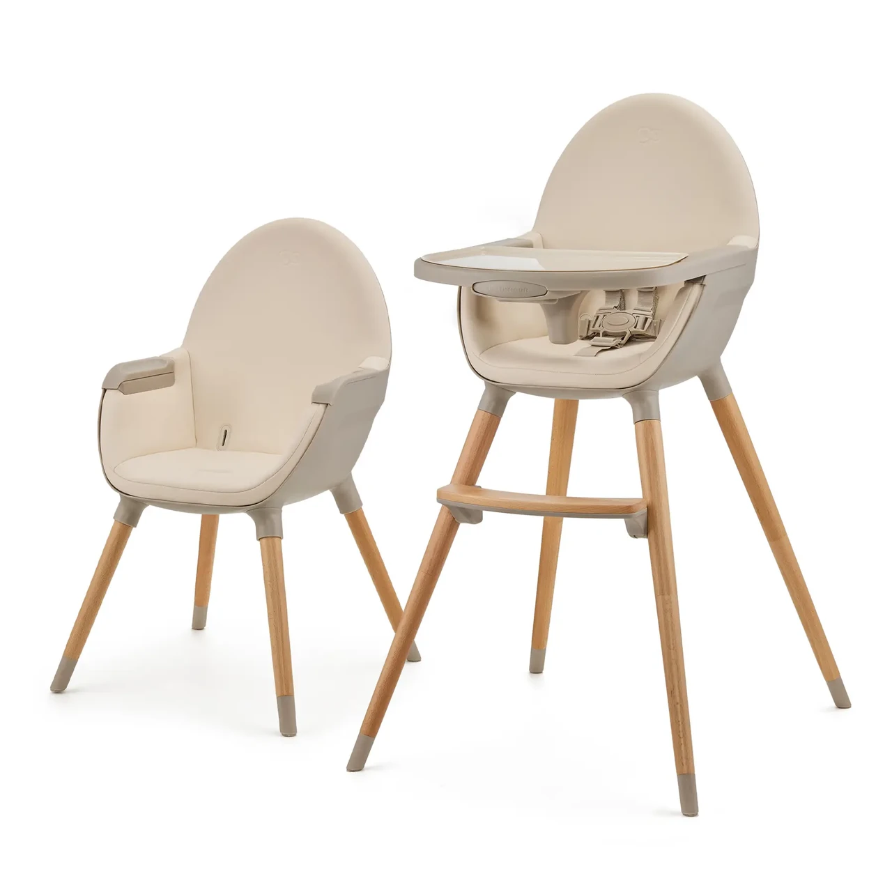 Стільчик для годування 2 в 1 Kinderkraft Fini 2 Beige (KHFINI02GRY0000)