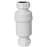 Сифон зі зворотним клапаном силіконовою мембраною 32х32 мм компресійне з'єднання MACVALVE-6 McALPINE