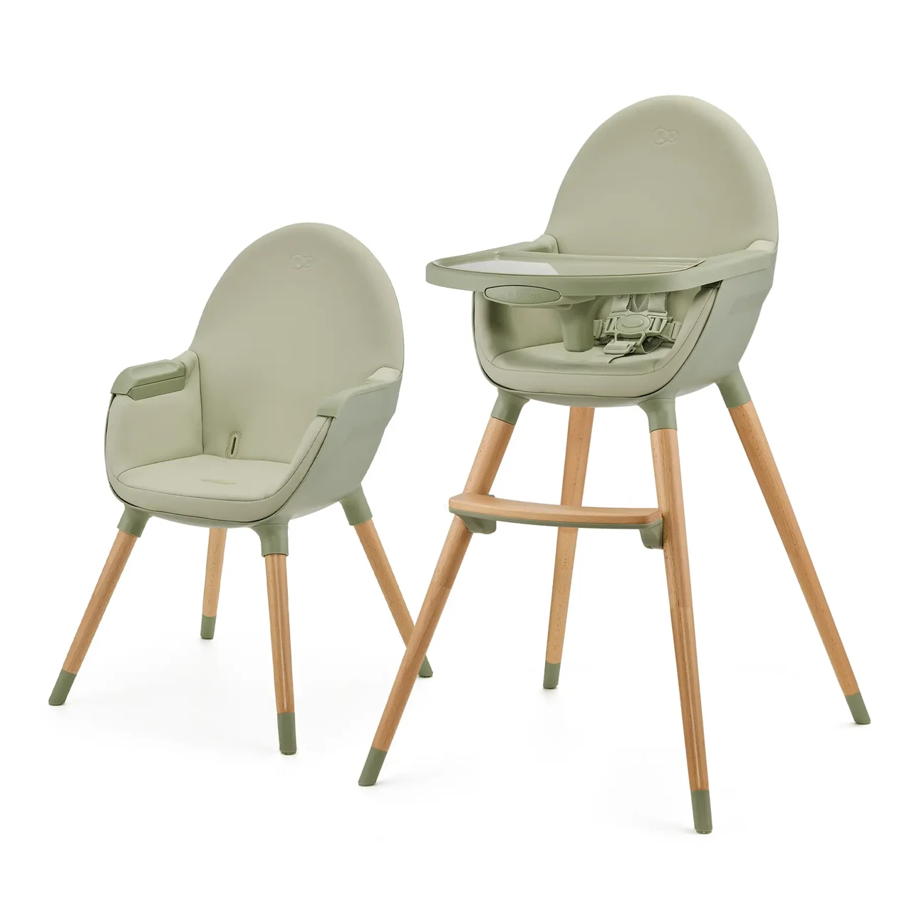 Стільчик для годування 2 в 1 Kinderkraft Fini 2 Green (KHFINI02GRY0000)