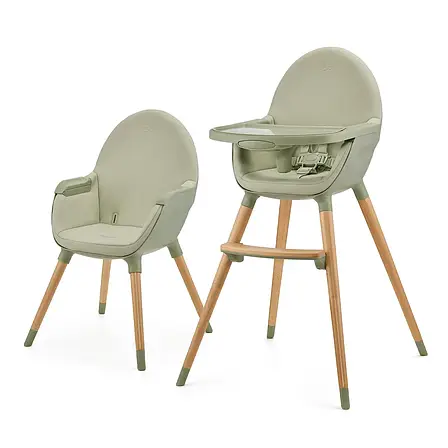 Стільчик для годування 2 в 1 Kinderkraft Fini 2 Green (KHFINI02GRY0000), фото 1