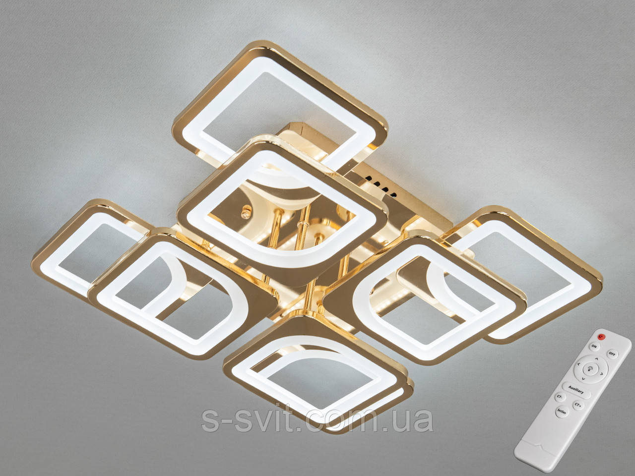 Світлодіодна люстра смарт світильник з  пультом, 115W,, фото 1