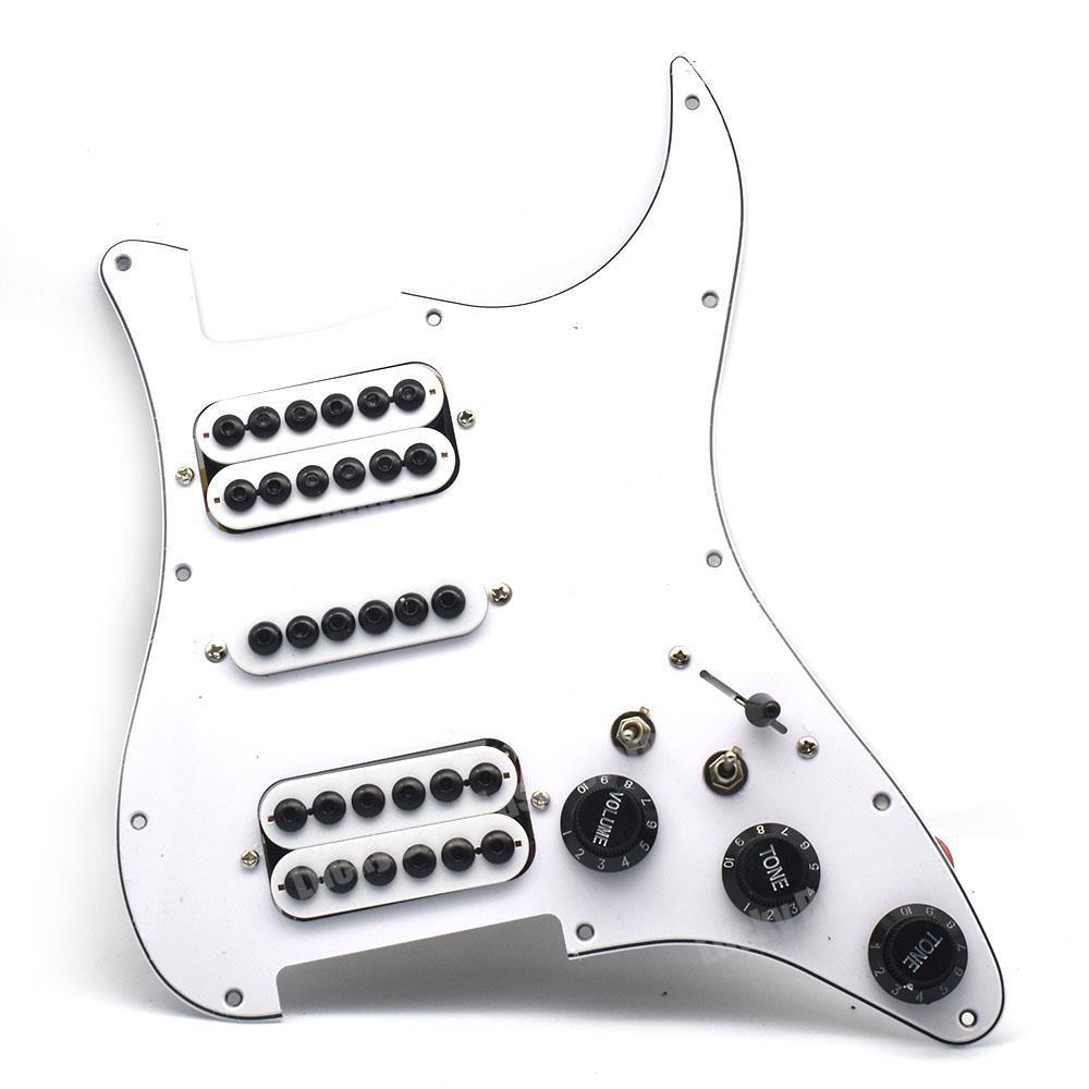 Пікгард для електогітари HSH Fender Stratocaster ST China білий із датчиками, фото 1
