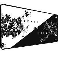 Игровая поверхность (Коврик для мышки) SHLab Сакура Black White SHM-849 (70х30 см)