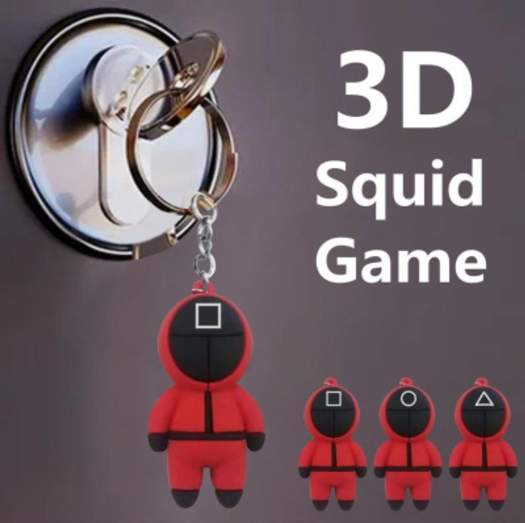 Набір брелоків Гра в Кальмара, гра в кальмара герої, Squid Game