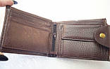 Чоловічий гаманець портмоне-шум коричневий горизонтальний, Piroyce, фото 3