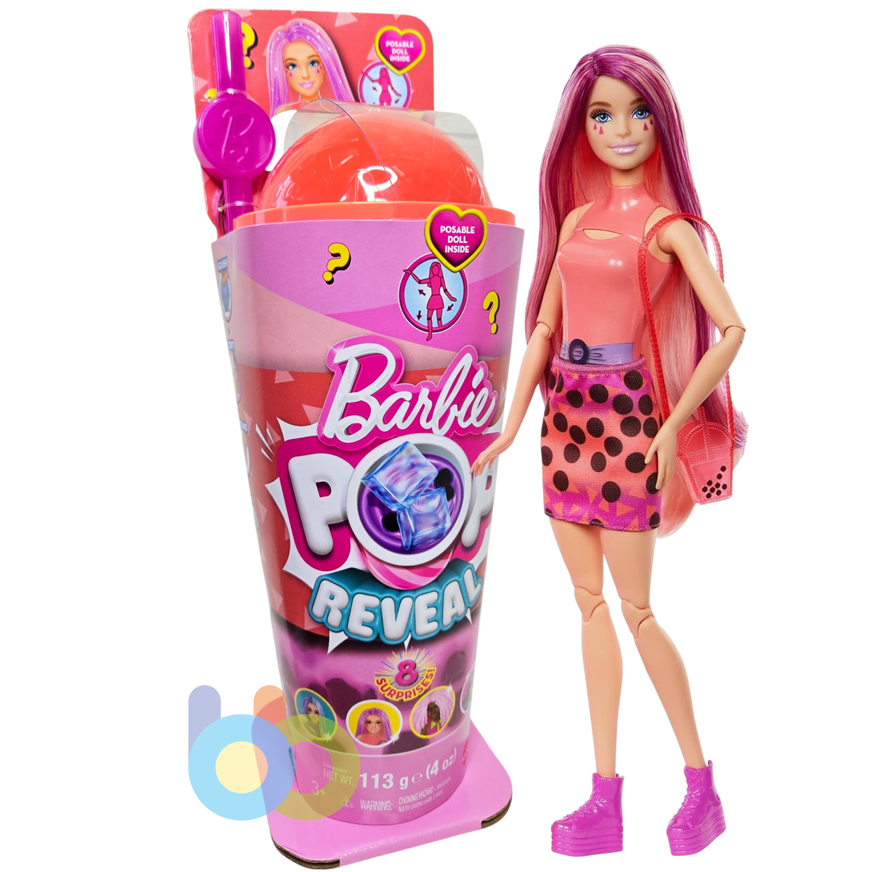 Лялька Барбі Моті Манго, Barbie Pop Reveal Bubble Tea Series Mango Mochi (HTJ22) - фото 1 - id-p-7182955792451268834
