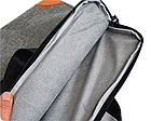 Сумка для ноутбука 13.3" сіра портфель під ноутбук макбук 13 дюймів з плечевим ремінем сірий, фото 4