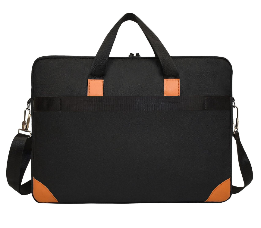 Сумка для ноутбука до 17,3" сумка під ноутбук 17 дюймів на ремені м'яка поверхня Чорна, фото 1