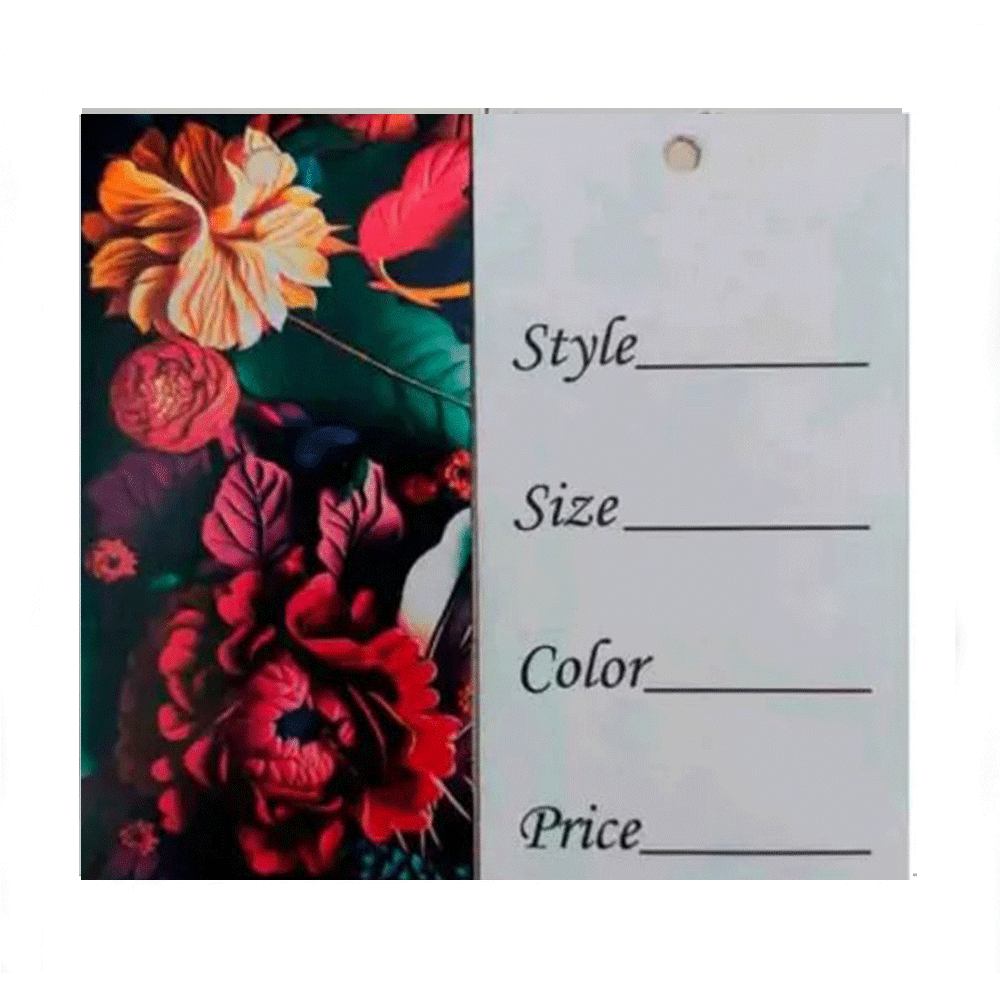 Бирки Етикетки паперові для одягу 1000 шт., фото 1
