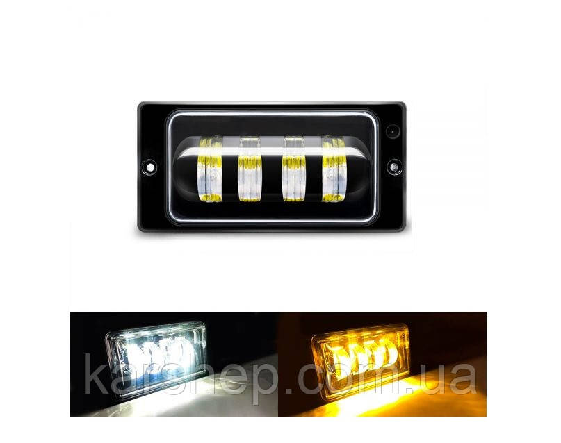 Комплект світлодіодних протитуманних фар AllLight HPG-050-04 ВАЗ 2110-2115 (БІЛЕ + ЖОВТЕ СВІТЛО)