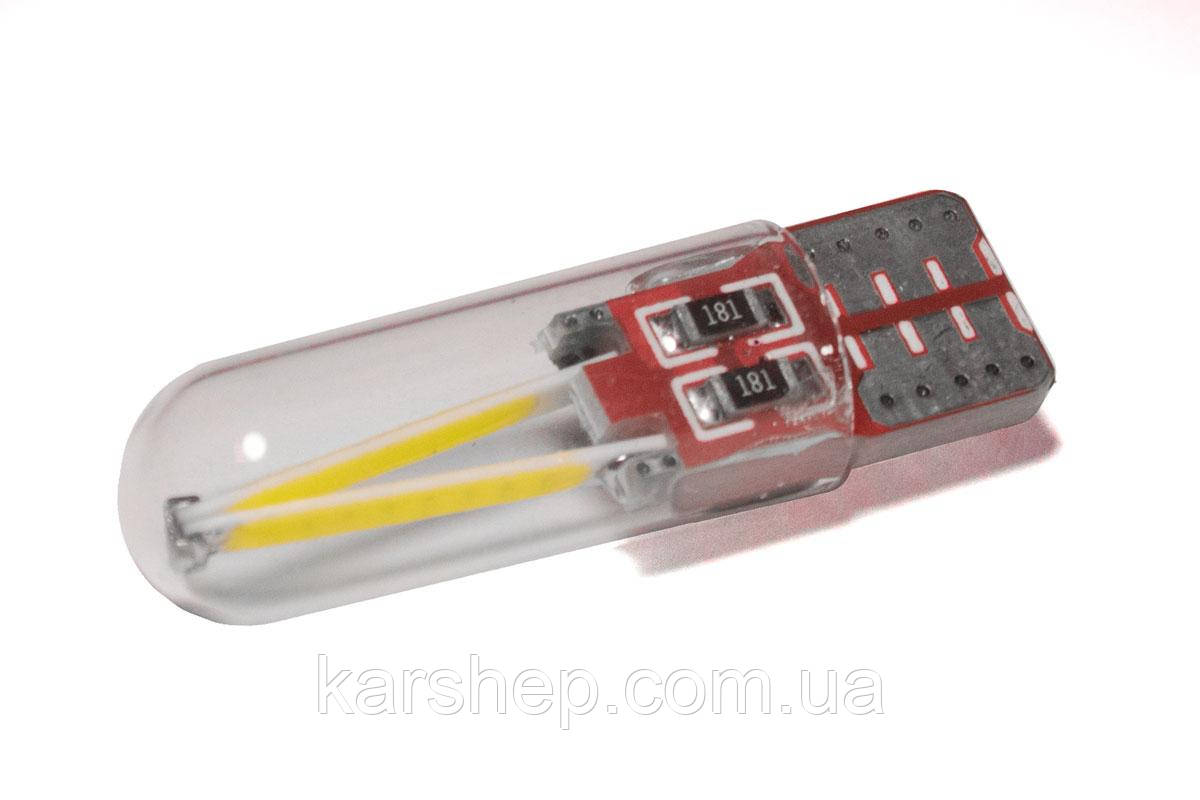 Світлодіодна лампа StarLight T10 1 діод 12 V COB 1 W WHITE мультиполярна/скрята колба/друкована плата