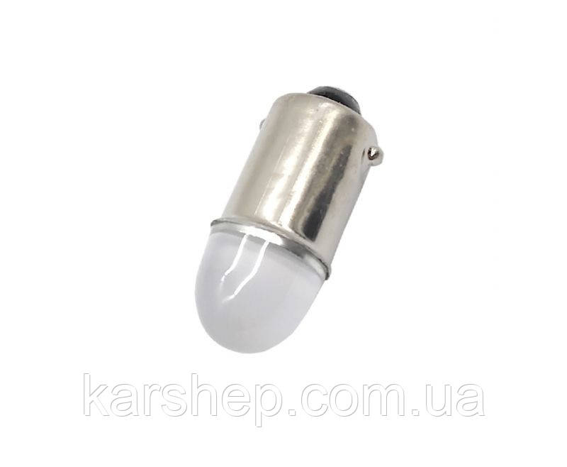 Світлодіодна лампа T 8.5 2 діоди 2835 100 Lm Ba9S матова куля WHITE 12V