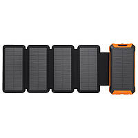 УМБ PowerBank із сонячною панеллю, повербанк КВАНТ WSC33/4 20000mAh + 4 panels