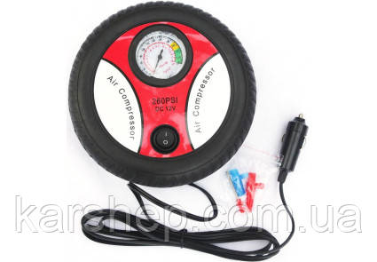 Компресор автомобільний КВАНІК RH-016 12В з аналоговим датчиком тиску (колесо)