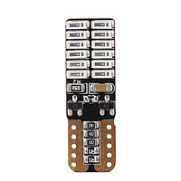 Світлодіодна лампа AllLight T10 24 діоди 4014 W2,1x9,5d 12 V RED + обманка та драйвер