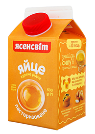 Яйце куряче рідке ЯСЕНСВІТ Tetra-Pak, 500 г