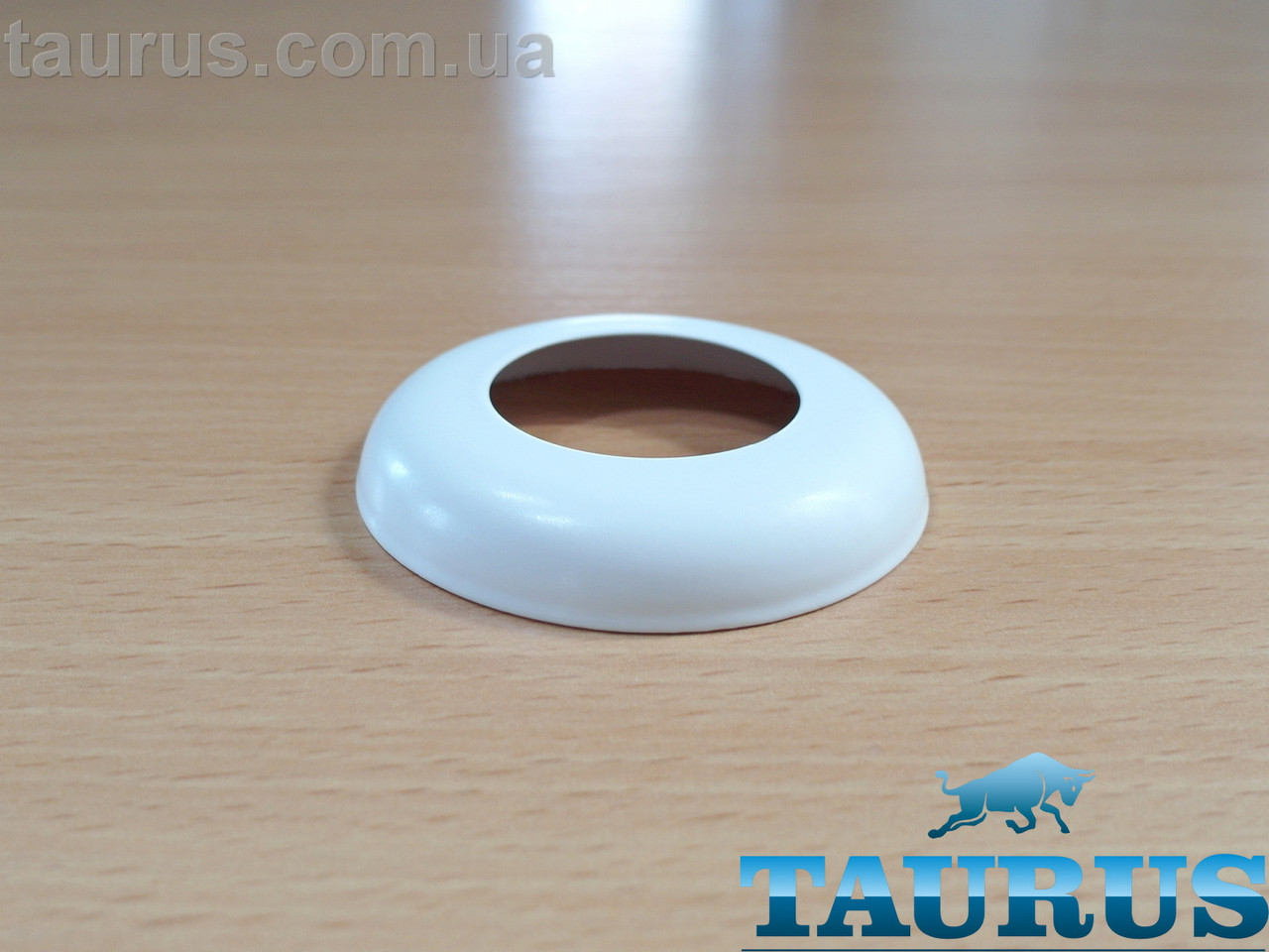 Білий декоративний н/ж фланець ThermoPulse Classic White D60 / висота 10мм, внутрішній розмір 1" (d32 мм)