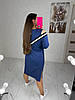 Р-ри 46-60 Спортивна трикотажна сукня з білою смужкою, фото 8