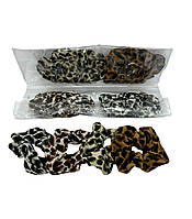 Гумка для волосся широка леопард