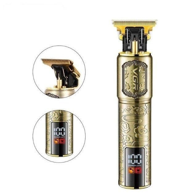 Тример для стрижки волосся та бороди VGR V-073 5W 1500mAh Gold, фото 1