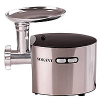 М'ясорубка електрична Sokany SK-091 зі змінними решітками, сталь.